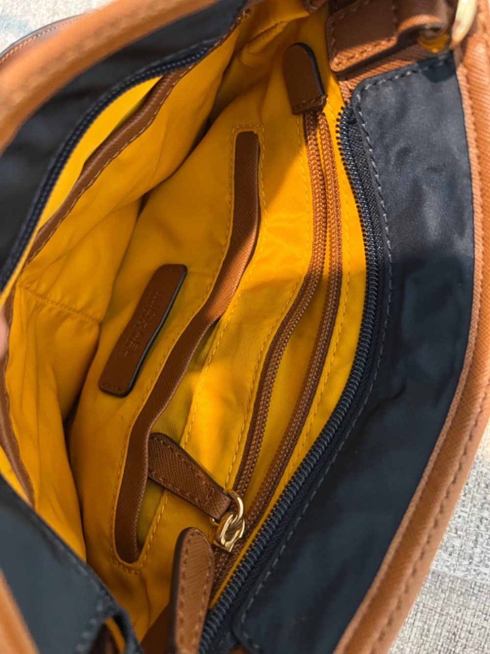 Michael Kors Navy Nylon Crossbody Bag - Picture 4 of 10